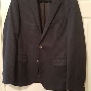 Hugo Boss navy blue stripped suit jacket